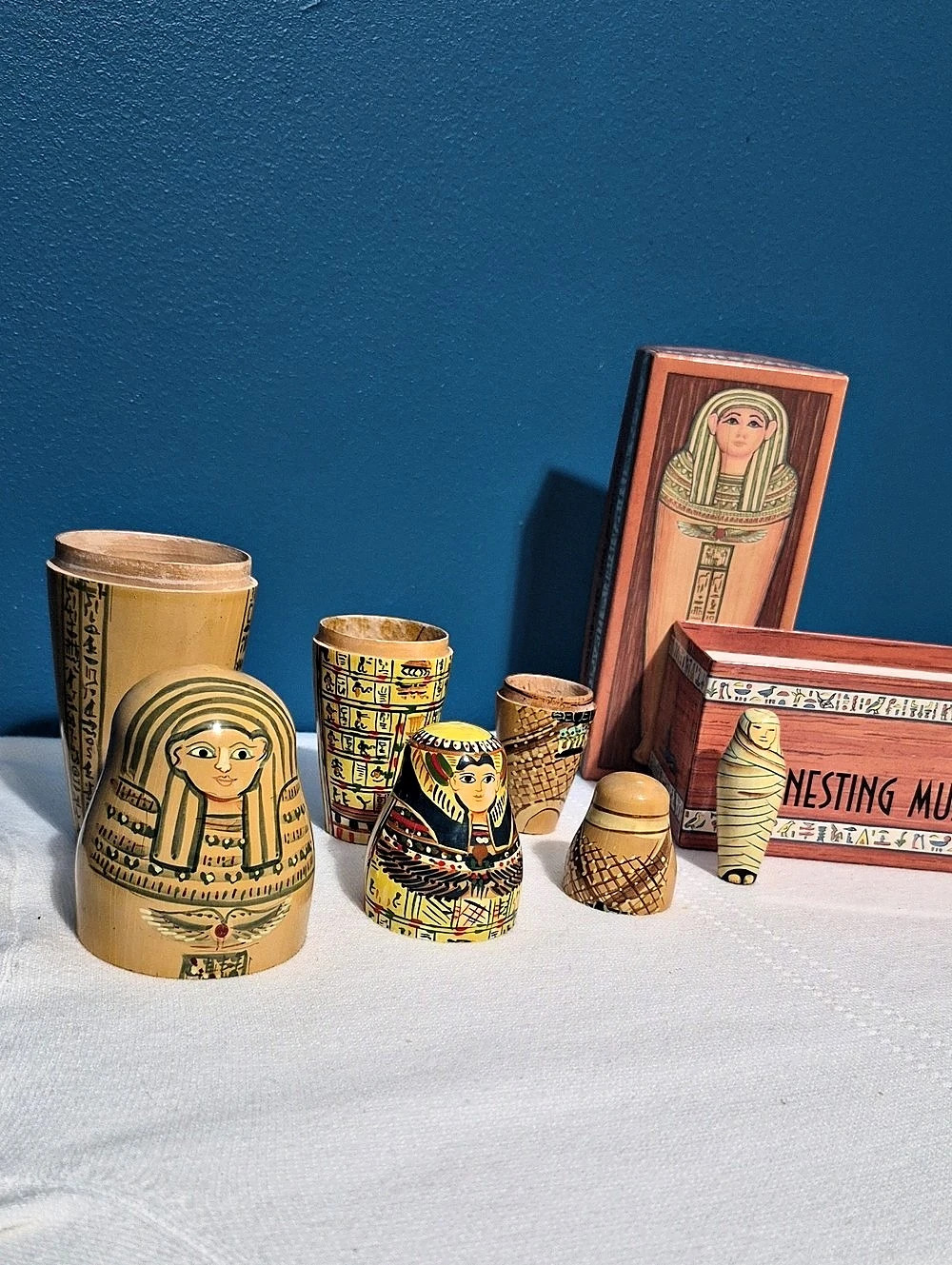 Museum of Fine Arts, Boston Nesting Mummies Egyptian Decor Set